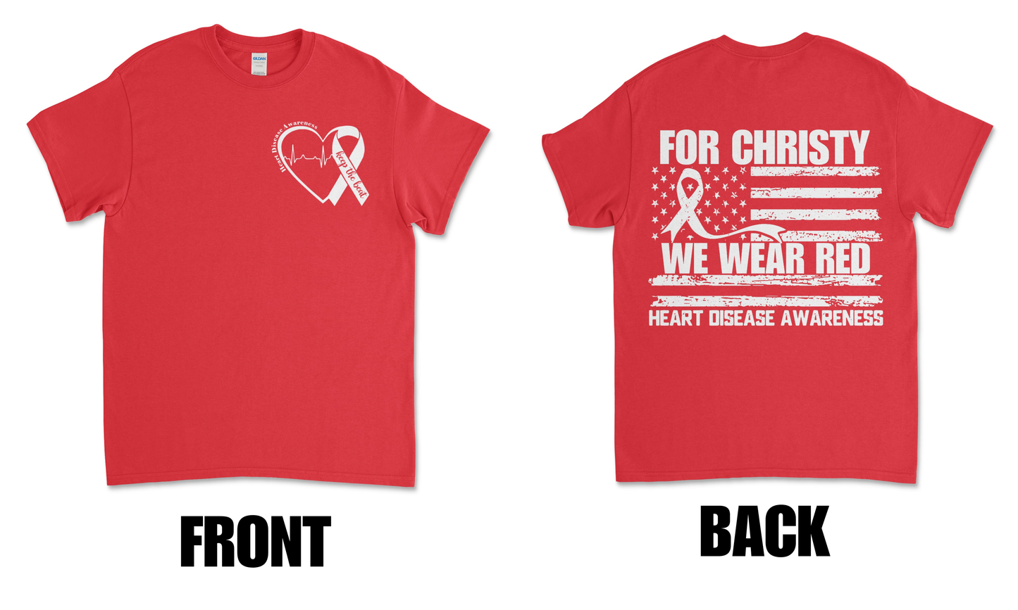 For Christy We Wear Red Shirts